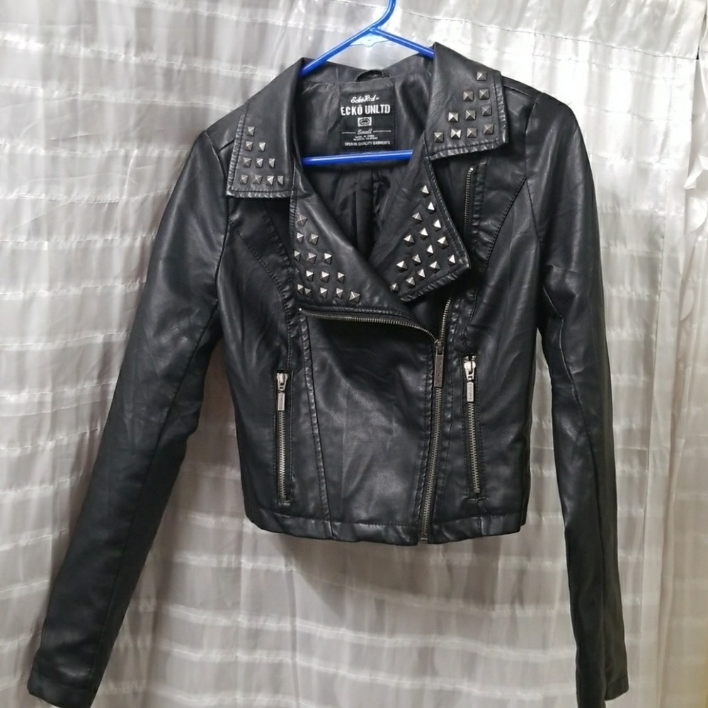 Ecko Unlimited motorcycle studded jacket